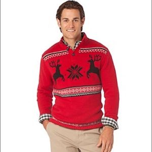 NWOT Chaps Red Reindeer Sweater S